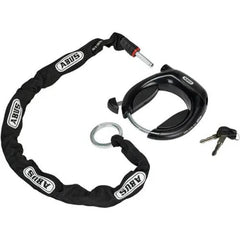 AXA Defender frame lock and plug-in chain installed