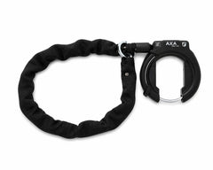 AXA Defender frame lock and plug-in chain installed